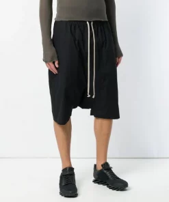 ( Nouvelle Collection ) Rick Owens Drop Crotch Shorts Homme -Rick Owens Soldes 12572771 11983976 600