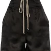 Rick Owens Bermuda à Taille à Lien De Resserrage 09 BLACK -Rick Owens Soldes 13231482 16507238 600