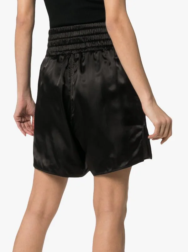 Rick Owens Bermuda à Taille à Lien De Resserrage 09 BLACK 6 Rick Owens Bermuda à Taille à Lien De Resserrage 09 BLACK – Image 4