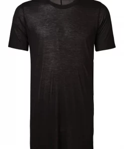 Rick Owens 09 BLACK T-shirt à Effet De Transparence Homme