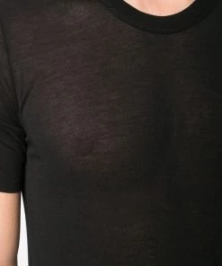 Rick Owens 09 BLACK T-shirt à Effet De Transparence Homme -Rick Owens Soldes 13517457 15989846 600