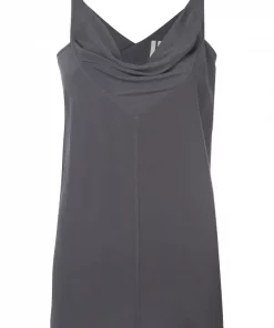 Rick Owens Top En Soie à Design Drapé BLUJAY