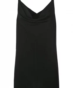 Rick Owens Top En Soie à Design Drapé Femme