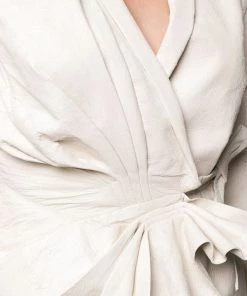 Rick Owens 11 MILK Veste à Détails Plissés Femme -Rick Owens Soldes 13603576 16300089 600