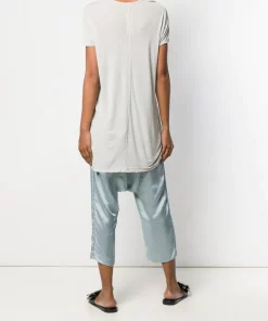 Rick Owens T-shirt Oversize à Ourlet Asymétrique 61 OYSTER -Rick Owens Soldes 13722482 16902165 600
