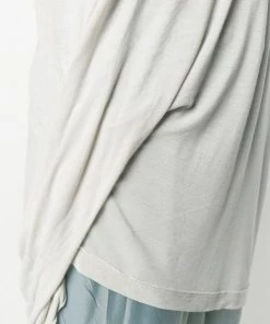Rick Owens T-shirt Oversize à Ourlet Asymétrique 61 OYSTER -Rick Owens Soldes 13722482 16902166 600