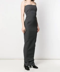 Rick Owens 36 BLUJAY Robe-bustier Longue Ajustée Femme -Rick Owens Soldes 13787682 17175770 600