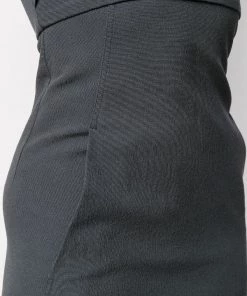 Rick Owens 36 BLUJAY Robe-bustier Longue Ajustée Femme -Rick Owens Soldes 13787682 17175772 600