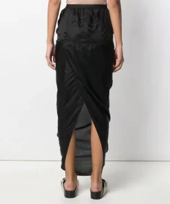 Rick Owens Jupe Longue Drapée BLACK 10 Rick Owens Jupe Longue Drapée BLACK -Rick Owens Soldes 13964187 18076533 600