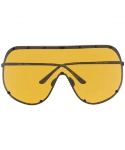 Rick Owens Lunettes De Soleil Ros Mask BLACK/GREEN