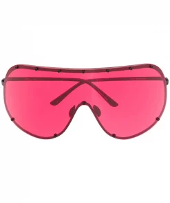 Rick Owens Lunettes De Soleil Ros Mask Femme