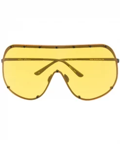 Rick Owens Lunettes De Soleil Ros Mask BLACK/YELLOW