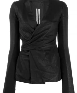 Rick Owens Veste Ajustée à Effet Portefeuille Femme