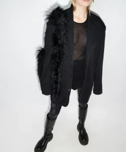 Rick Owens Débardeur à Design Nervuré 09 BLACK -Rick Owens Soldes 14183372 36255890 600