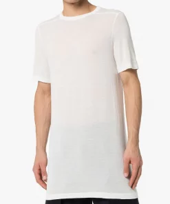 Rick Owens 110 CHALK WHITE T-shirt à Design Long Homme -Rick Owens Soldes 14184045 24600396 600