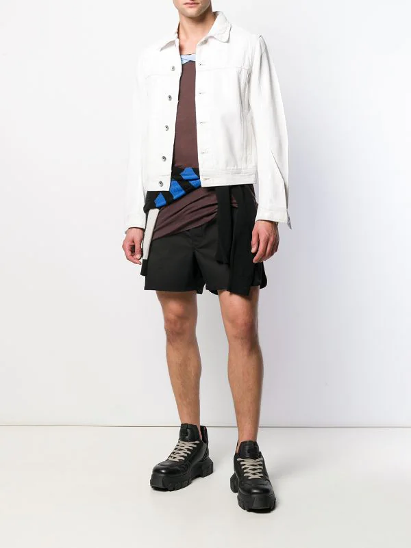 Rick Owens Pull Ajusté Classique 96348 BLACK/BLUE/DUST/PEARL 4 Rick Owens Pull Ajusté Classique 96348 BLACK/BLUE/DUST/PEARL – Image 2