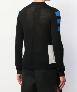 Rick Owens Pull Ajusté Classique 96348 BLACK/BLUE/DUST/PEARL 12 Rick Owens Pull Ajusté Classique 96348 BLACK/BLUE/DUST/PEARL -Rick Owens Soldes 14206273 20222334 600