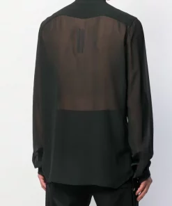 Rick Owens 09 BLACK Chemise Transparente à Boutons Pression Men Home -Rick Owens Soldes 14206727 20099078 600