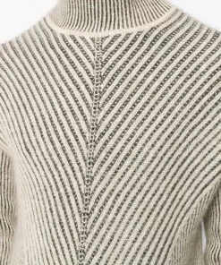 Rick Owens 9144 BLACK/BEIGE MEL. Pull Oversize En Maille Irrégulière Men Home -Rick Owens Soldes 14330691 20506781 600