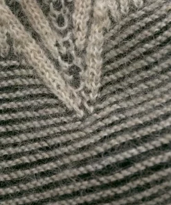 Rick Owens 9144 BLACK/BEIGE MEL. Pull Oversize En Maille Irrégulière Men Home -Rick Owens Soldes 14330691 20506786 600