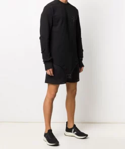 09 BLACK Sweat à Logo Brodé Rick Owens X Champion Homme -Rick Owens Soldes 14354730 25710854 600