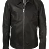 Rick Owens Veste Zippée En Cuir 09 BLACK -Rick Owens Soldes 14738194 23832973 600