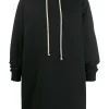 ( Nouvelle Collection ) Rick Owens Sweat à Capuche Long 09 BLACK -Rick Owens Soldes 14776608 23681569 600