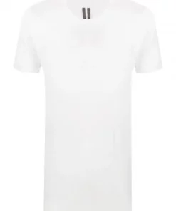 Rick Owens T-shirt Long à Manches Courtes 110 CHALK WHITE
