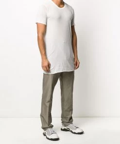 Rick Owens T-shirt Long à Manches Courtes 110 CHALK WHITE -Rick Owens Soldes 14813535 23922969 600