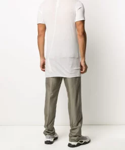 Rick Owens T-shirt Long à Manches Courtes 110 CHALK WHITE -Rick Owens Soldes 14813535 23922971 600