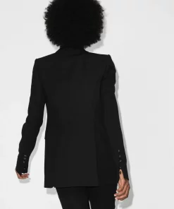 Rick Owens Blazer Droit Classique 0909L BLACK/BLACK ACID PRINT -Rick Owens Soldes 14814802 27867996 600