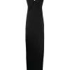 Rick Owens 09 BLACK Robe Ajustée à Dos Nu Femme -Rick Owens Soldes 14827601 24581661 600