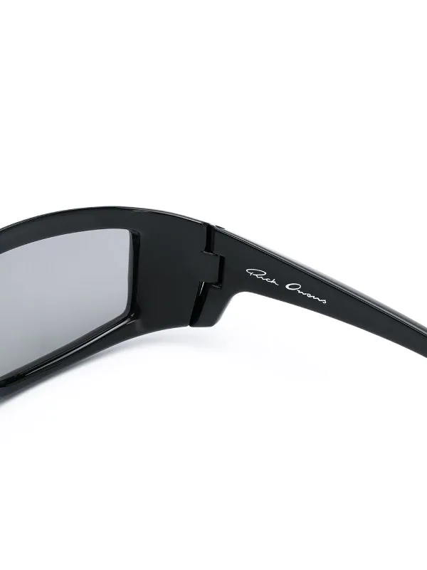 Rick Owens Lunettes De Soleil à Monture Carrée 0918 BLACK 5 Rick Owens Lunettes De Soleil à Monture Carrée 0918 BLACK – Image 3