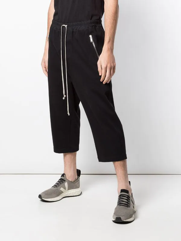 ( Nouvelle Collection ) Rick Owens 09BLACK Pantalon De Jogging Crop à Poches Zippées Homme 5 ( Nouvelle Collection ) Rick Owens 09BLACK Pantalon De Jogging Crop à Poches Zippées Homme – Image 3