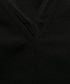 Rick Owens 09 BLACK Robe Mi-longue à Col V Femme 14 Rick Owens 09 BLACK Robe Mi-longue à Col V Femme -Rick Owens Soldes 14896737 24450442 600