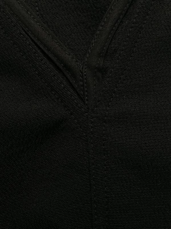 Rick Owens 09 BLACK Robe Mi-longue à Col V Femme 8 Rick Owens 09 BLACK Robe Mi-longue à Col V Femme – Image 6