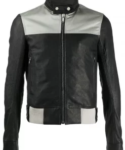 Rick Owens Veste Ajustée En Cuir 09102 BLACK AS SAMPLE