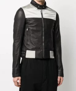 Rick Owens Veste Ajustée En Cuir 09102 BLACK AS SAMPLE -Rick Owens Soldes 14898141 24450457 600