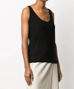 Rick Owens Débardeur Ample à Encolure Ronde 09 BLACK -Rick Owens Soldes 14929524 24756202 600