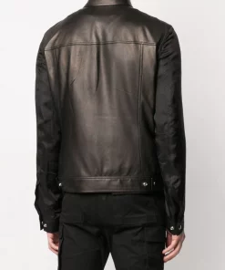 Rick Owens Veste Courte En Cuir 09 BLACK -Rick Owens Soldes 14932209 24495251 600