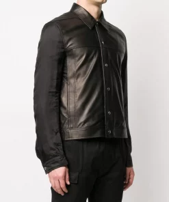 Rick Owens Veste Courte En Cuir 09 BLACK -Rick Owens Soldes 14932209 24495252 600