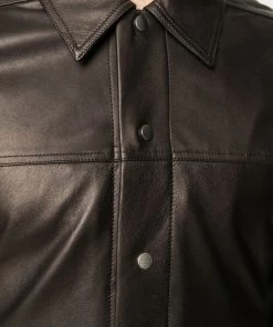 Rick Owens Veste Courte En Cuir 09 BLACK -Rick Owens Soldes 14932209 24495255 600