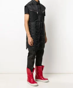 Rick Owens 09 BLACK Doudoune Longue Sans Manches Homme 9 Rick Owens 09 BLACK Doudoune Longue Sans Manches Homme -Rick Owens Soldes 14964675 25058290 600