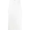 Rick Owens 110 CHALK WHITE Débardeur Ajusté à Coupe Longue Homme