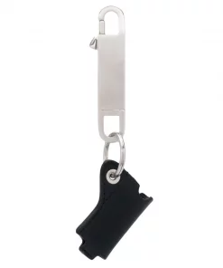 Rick Owens 09 BLACK Mini Porte-clés à Détail De Pochette Femme