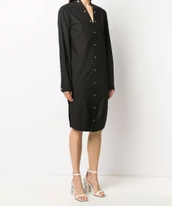 Rick Owens Robe-chemise à Boutons Pression Femme 11 Rick Owens Robe-chemise à Boutons Pression Femme -Rick Owens Soldes 15378244 27207650 600