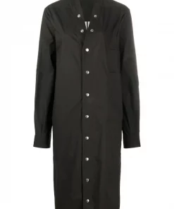 Rick Owens Robe-chemise à Boutons Pression Femme