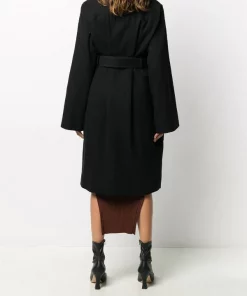 Rick Owens Manteau à Taille Ceinturée Femme -Rick Owens Soldes 15530438 27988730 600