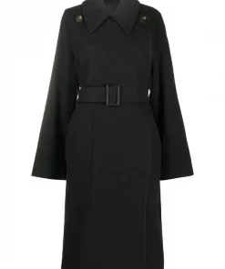 Rick Owens Manteau à Taille Ceinturée Femme