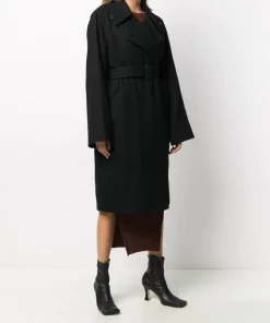 Rick Owens Manteau à Taille Ceinturée Femme -Rick Owens Soldes 15530438 27990852 600